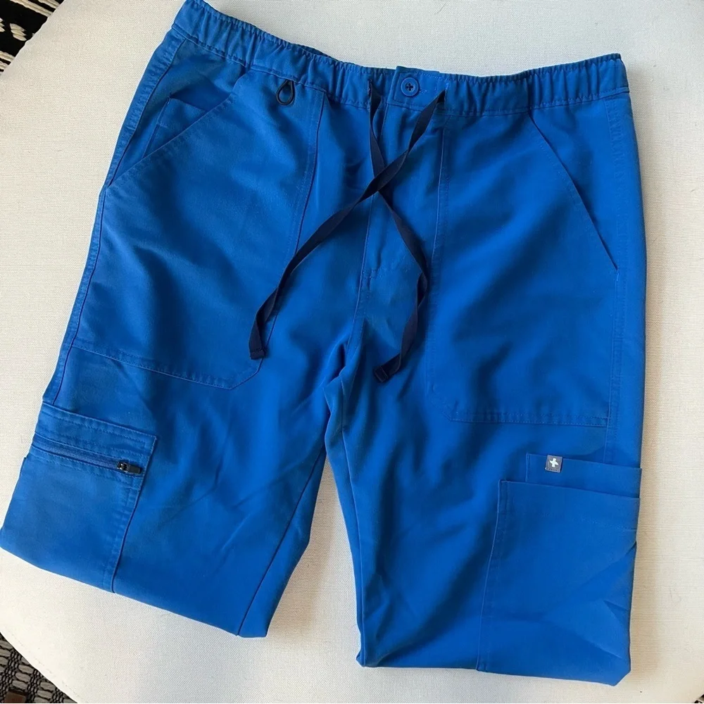 Figs Cairo Cargo Scrub Pants Men’s S Blue TM3001 Technical Collection